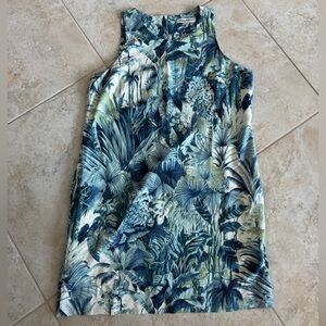 Tommy Bahama Blue and Green Patterned Dress